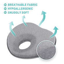 Load image into Gallery viewer, Baby Pillow for Newborn Infant(0-12months),Flat Head Prevention 3D Memory Foam Can Support Head &amp; Neck Pillow,Head Shaping Pillow,Heart Shaped
