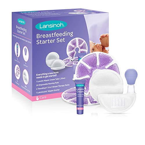 Lansinoh Breastfeeding Starter Set for Nursing Moms