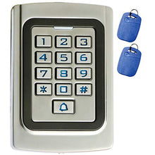 Load image into Gallery viewer, Supreform IP68 Waterproof Universal 12V 24VDC Metal Case Digital Wired Keypad for Garage Door, Gate Opener and Access Control Systems, Code or ID Card Access
