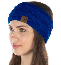 Load image into Gallery viewer, Women&#39;s Headwrap Warm Knit Winter Ear Warmer Headband- Royal Blue
