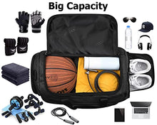 Load image into Gallery viewer, Gym Bag for Men,SIYUAN Sports Travel Duffel Womens Durable Athletic Workout Fitness Bag 32L 15 Inches Black,Small for Thanksgiving Day

