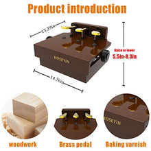 Load image into Gallery viewer, HOSEYIN Wood Adjustable Lifting Piano Pedal Extender Bench for Kids, Height Adjustable Piano Foot Pedal,Design with 3 Pedal（Bright Brown）
