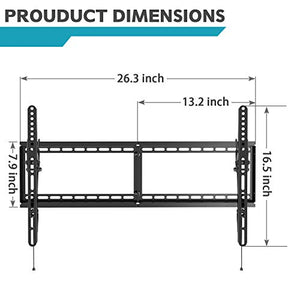 MOUNTUP Tilting TV Wall Mount Bracket for Most 37-70 Inches TVs, TV Mount with 10 Degrees Smooth Tilt, Low Profile TV Wall Mount, Easy Install on 16", 18", 24" Studs Loading Capacity 110 lbs MU0008