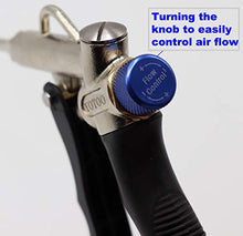 Load image into Gallery viewer, YOTOO 2-Way Air Blow Gun kit with Adjustable Air Flow, Extended Nozzle, High Flow Nozzle and 1/4" NPT Female Quick Plug
