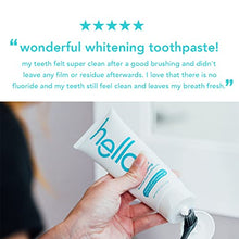Load image into Gallery viewer, Hello Antiplaque and Whitening Fluoride Free Toothpaste, Natural Peppermint Flavor, SLS Free, Gluten Free, and Peroxide Free, 4.7 Ounce (Pack of 4)
