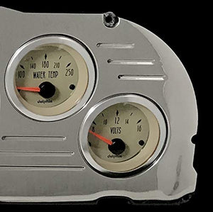 1960 1961 1962 1963 Chevy Truck 6 Gauge GPS Dash Cluster Panel Set Tan