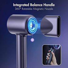Load image into Gallery viewer, Professional Hair Dryer, Powerful Brushless Motor Blow Dryer for Fast Drying, Ionic Hair Dryer with 3 Heating/3 Speed Settings, Hot and Cold Automatic Cycle, Portable for Home &amp; Travel
