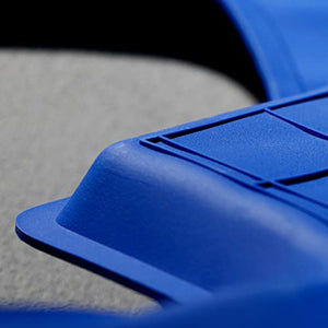 August Auto All Weather Heavy Duty Waterproof TPE Car Floor Mats for Tesla Model Y 2015-2022,Custom fit Protection,Set of 3 (Blue)