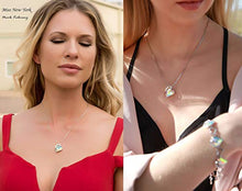 Load image into Gallery viewer, Leafael Infinity Love Heart Pendant Necklace Opal White April Birthstone Crystal Jewelry Gifts for Women, Silver-Tone, 18"+2"
