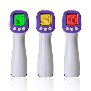 Heavy Duty LCD Display Non-Contact Infrared Forehead Thermometer for Medical Offices, Hospitals