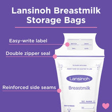 Load image into Gallery viewer, Lansinoh Breastmilk Storage Bags, 100 Count
