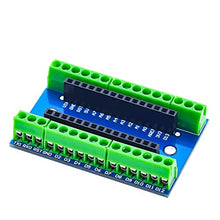 Load image into Gallery viewer, ICQUANZX 3PCS Nano Terminal Adapter Shield Expansion Board Compatible with Arduino Nano V3.0 AVR ATMEGA328P-AU Module
