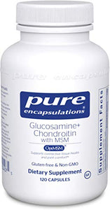 Pure Encapsulations - Glucosamine + Chondroitin with MSM - Healthy Cartilage Strength and Resilience - 120 Capsules