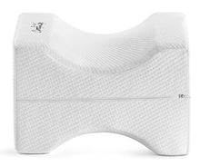 Load image into Gallery viewer, ComfiLife Orthopedic Knee Pillow for Sciatica Relief, Back Pain, Leg Pain, Pregnancy, Hip and Joint Pain - Memory Foam Wedge Contour

