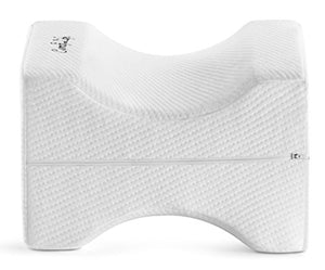 ComfiLife Orthopedic Knee Pillow for Sciatica Relief, Back Pain, Leg Pain, Pregnancy, Hip and Joint Pain - Memory Foam Wedge Contour