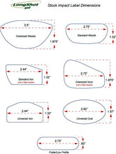 Load image into Gallery viewer, LongShot Golf Impact Label Pack - 125 Woods 125 Irons
