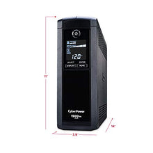 Load image into Gallery viewer, CyberPower CP1500AVRLCD Intelligent LCD UPS System, 1500VA/900W, 12 Outlets, AVR, Mini-Tower
