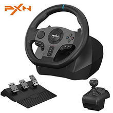 Load image into Gallery viewer, PC Steering Wheel, PXN V9 Racing Wheel 270/900° Car Sim Driving, Gaming Steering Wheel with Racing Paddle Shifters,3-pedal Pedals and Gear Lever Bundle for Xbox Series X|S, PS3, PC,Xbox One,Switch
