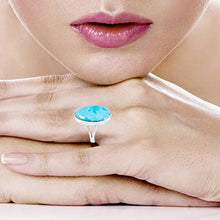 Load image into Gallery viewer, Turquoise Ring Sterling Silver (PICK COLOR) (Turquoise, 8)

