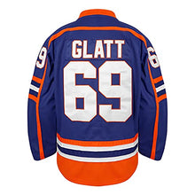 Load image into Gallery viewer, Phoneutrix Doug The Thug #69 Glatt Halifax Highlanders Hockey Jersey Blue (Blue, Medium)
