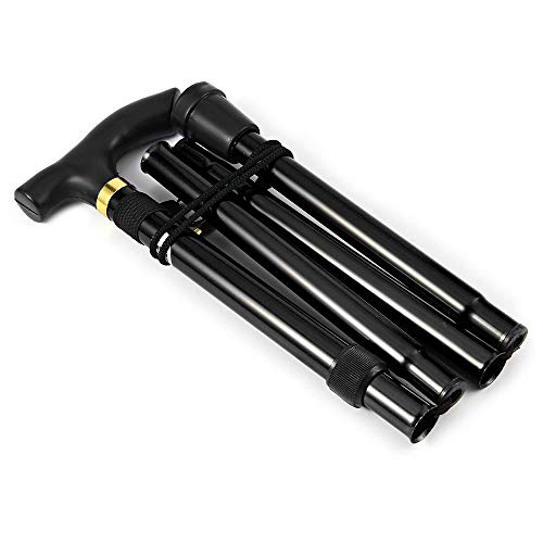Load image into Gallery viewer, Folding Cane, Trekking Poles for Men, Women, Collapsible Walking Stick, Walking Cane with Carrying Bag, Adjustable,Lightweight, Anti Shock, Rubber Base for Hiking Camping