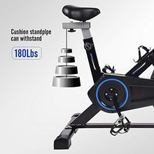 Load image into Gallery viewer, ARTETHYS Indoor Cycling Bike Belt Drive Stationary Bicycle Exercise Bikes with Monitor Display for Home Cardio Workout Bike Training
