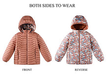 Load image into Gallery viewer, QLZ Girls Lightweight Jacket,Down Coat,Flight Suit,Double-sided Wear，F Pink，3-4 T
