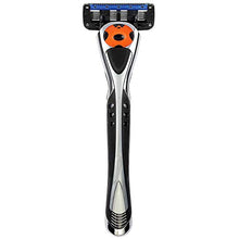 Load image into Gallery viewer, Amazon Brand - Solimo 5-Blade MotionSphere Razor for Men with Dual Lubrication and Precision Trimmer, Handle &amp; 16 Cartridges (Cartridges fit Solimo Razor Handles only)
