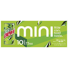 Load image into Gallery viewer, Mountain Dew Soda, 7.5 Ounce Mini Cans, 10 Pack
