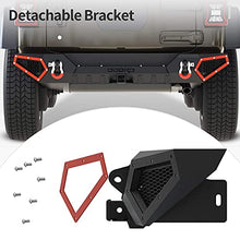 Load image into Gallery viewer, OEDRO Rear Bumper Compatible with 2018-2022 Jeep Wrangler JL &amp; Unlimited JLU (2/4 Doors), Rock Crawler Full Width Bumper with Hitch Receiver &amp; 2 x D-Rings
