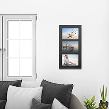 Load image into Gallery viewer, Malden - 951-346 4x6 3-Opening Collage Picture Frame - Displays Three 4x6 Pictures - Black
