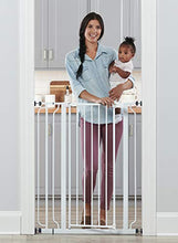 Load image into Gallery viewer, Regalo Easy Step Extra Tall Walk Thru Baby Gate, Includes 4-Inch Extension Kit, 4 Pack of Pressure Mount Kit and 4 Pack Wall Cups and Mounting Kit
