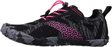 Load image into Gallery viewer, JOOMRA Women's Trail Running Minimal Shoes Camping Trekking Toes Ladies Hiking Glove Workout Treadmil Sneaker Barefoot Walking Footwear Red Size 11
