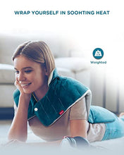 Load image into Gallery viewer, Comfytemp Gel Ice Pack for Back and Electric Weighted Heating Pad for Back Pain Relief for Neck and Shoulders Bundles
