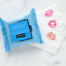 Load image into Gallery viewer, Neutrogena Day &amp; Night Wipes with Makeup Remover Face Cleansing Towelettes &amp; Night Calming Facial Cloths, Alcohol-Free Wipes to Remove Dirt, Oil &amp; Waterproof Mascara, 3 Packs of 25 ct, 75 ct
