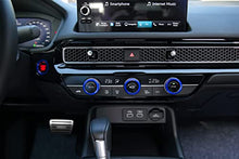 Load image into Gallery viewer, CKE for 11th Gen Civic Car Air Conditioning Switch AC Knob Cover Trim + Engine Start Stop Push Button Cover Ring for Honda Civic 2022 Accessories -Blue
