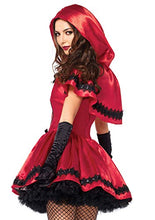 Load image into Gallery viewer, Leg Avenue Women's 2 Piece Gothic Riding Hood, Red/White, Medium
