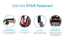 Load image into Gallery viewer, NOVA Medical Products Star 8 Rollator Walker with Perfect Fit Size System, Lightweight &amp; Foldable, Easy to Lift &amp; Carry, Great for Travel, Color Diamond Sky Blue

