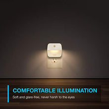 Load image into Gallery viewer, Vont 'Aura' LED Night Light (Plug-in) Super Smart Dusk to Dawn Sensor, Auto Night Lights Suitable for Bedroom, Bathroom, Toilet, Stairs, Kitchen, Hallway, Kids, Adults, Compact Nightlight (4 Pack)
