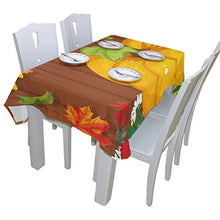 Load image into Gallery viewer, ALAZA Autumn Harvest Garden Pumpkins Leaves Tablecloth,Washable Tablecloth,54 x 90 Inch Oblong/Rectangle Tablecloth for Family Dinner,Indoor or Outdoor Parties
