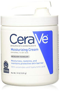 CeraVe Moisturizing Cream With Pump for Normal To Dry Skin, 19 Ounce