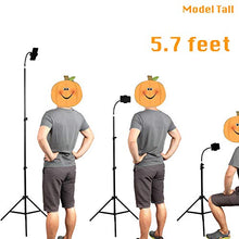 Load image into Gallery viewer, Haitent Retractable Adjustable Cell Phone Tall Tripod Stand Holder for iPhone 11 Pro Max,iPhone Xs Max,8,7 Plus, 6 Plus,360 Degree Rotatable Flexible Universal Gooseneck Smartphone Stand with Clamp
