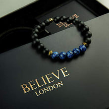 Load image into Gallery viewer, Believe London Onyx Gemstone Bracelet Healing Bracelet Chakra Bracelet Anxiety Crystal Natural Stone Men Women Stress Relief Reiki Yoga Diffuser Semi Precious
