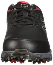 Load image into Gallery viewer, New Balance Men's Striker Waterproof Spiked Comfort Golf Shoe, Black/red, 13 D D US
