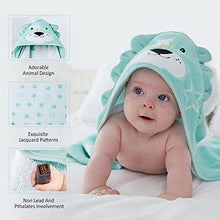 Load image into Gallery viewer, Newborn Baby Bath Hooded Towel 100% Cotton, Soft Ultra Absorbent and Hypoallergenic Towel for Infant Toddler Boys Girls Perfect Gifts for newborn
