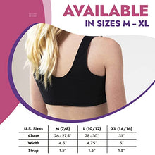 Load image into Gallery viewer, Popular Girls Sports Racerback Bra - Girls Sports Bras. Training Bras for Girls &amp; Teens 2pk Black Stars M
