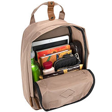 Load image into Gallery viewer, Canvas Mini Backpack for Everyday &amp; Day Pack Rucksack in Solid Color Blocks (Almond)
