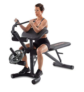 Weider XRS 20 Olympic Workout Bench with Removable Preacher Pad and Integrated Leg Developer