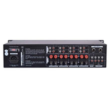 Load image into Gallery viewer, 12-Channel Wireless Bluetooth Power Amplifier - 6000W Rack Mount Multi Zone Sound Mixer Audio Home Stereo Receiver Box System w/RCA, USB, AUX - for Speaker, PA, Theater, Studio/Stage - Pyle PT12050CH
