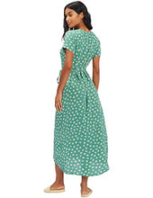 Load image into Gallery viewer, Billabong Women's WRAP Front MIDI Length Dress, Island Green, M
